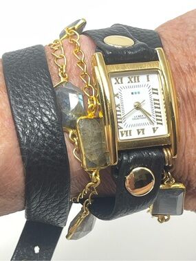 New Anthropologie La Mer Collection- Geometric Wrap Stone Watch